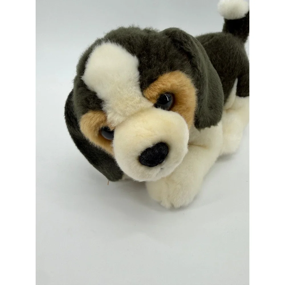 Aurora Miyoni Beagle Puppy Plush Kids Small Black White Tan Realistic‎ Toy